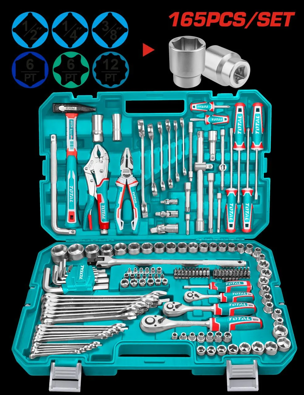 Total 168Pcs Tools Set (THKTHP21686