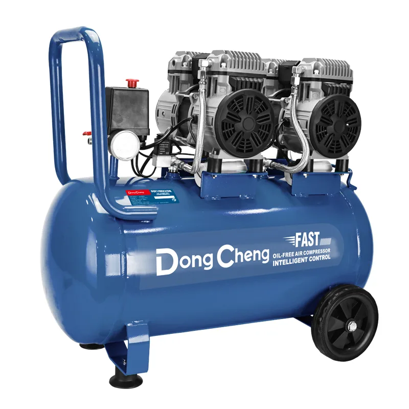 DONGCHENG DQE1200×2/50L Oil-Free Twin Motor Air Compressor