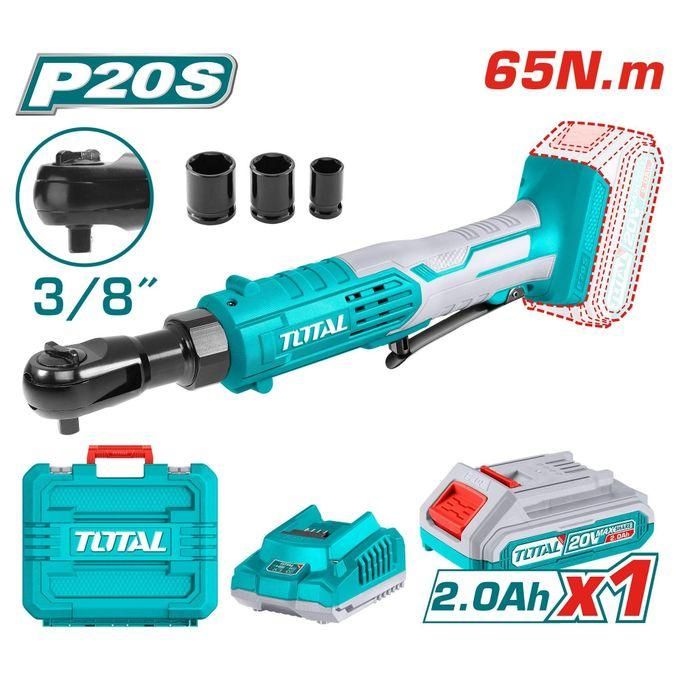 TOTAL TDRLI2060152 Cordless Drive Ratchet (20V, 3/8")