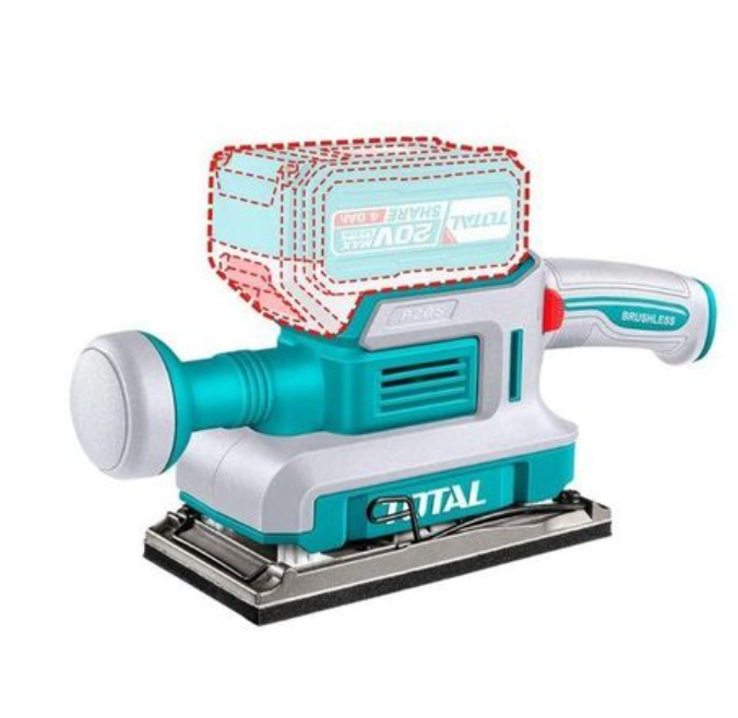 TOTAL TFSLI20313 20V Cordless Finishing Sander